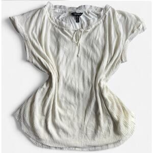 Ellen Tracy Women's White Blouse - Size XL